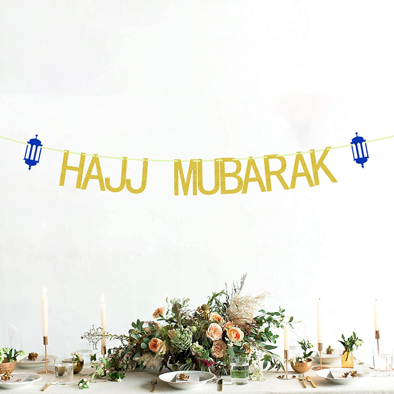 Hajj Mubarak Banner Eid Mubarak Banner Party Decorations Supplies