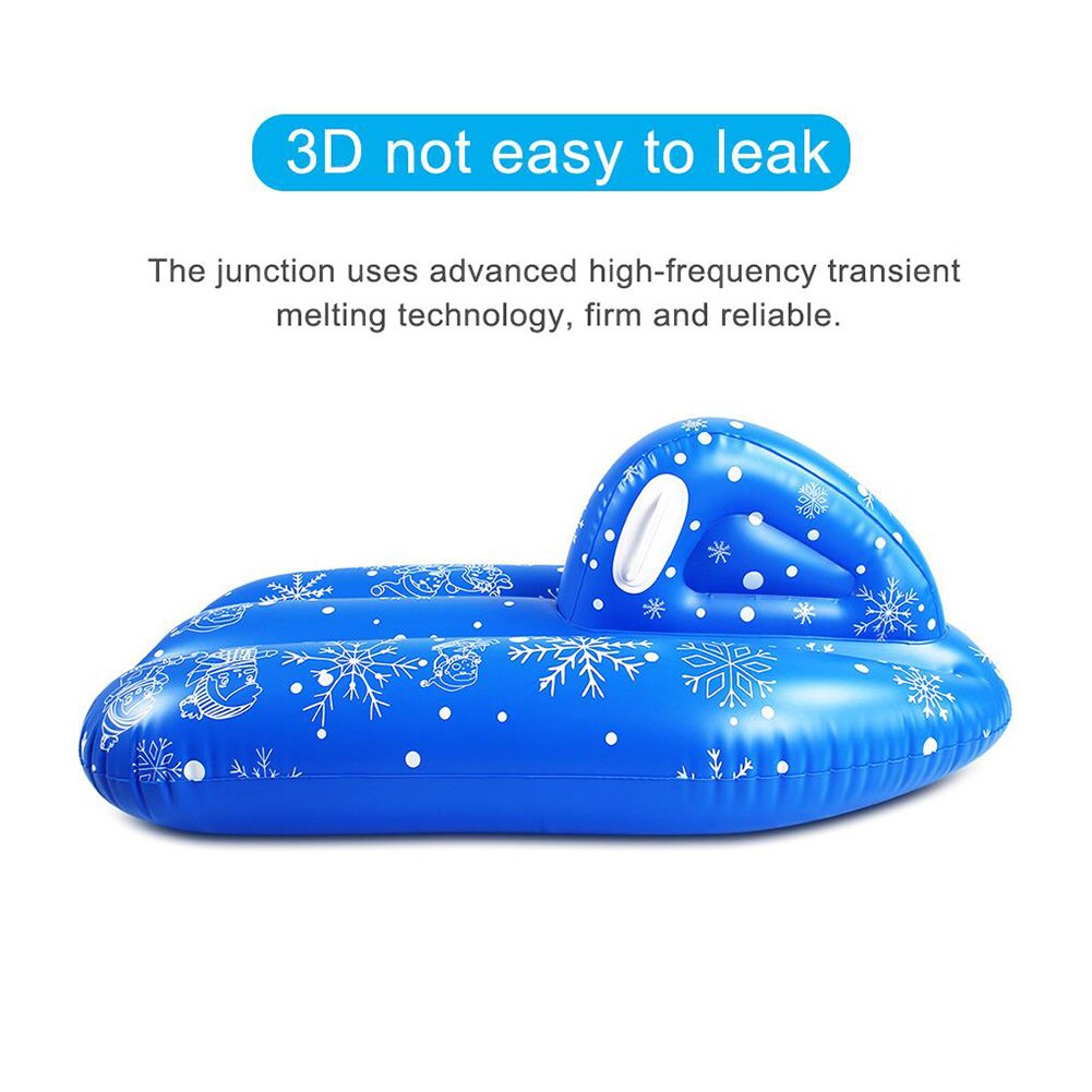 Pvc inflável resistente ao frio portátil tubo de neve snowboard inverno engrossado anti risco esportes engraçado esqui ao ar livre com alça