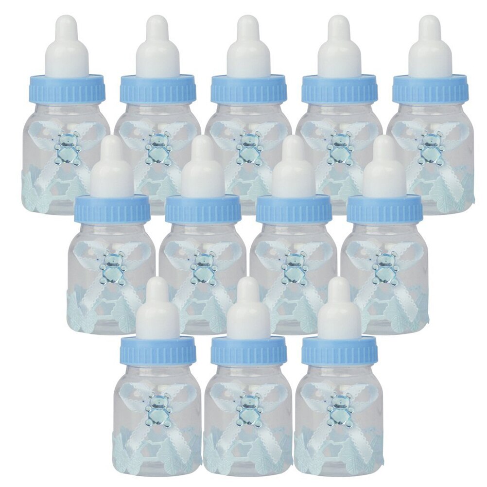 12pcs/packing Baby Candy Bottle Box Shower Party Birthday Party UK: Blue