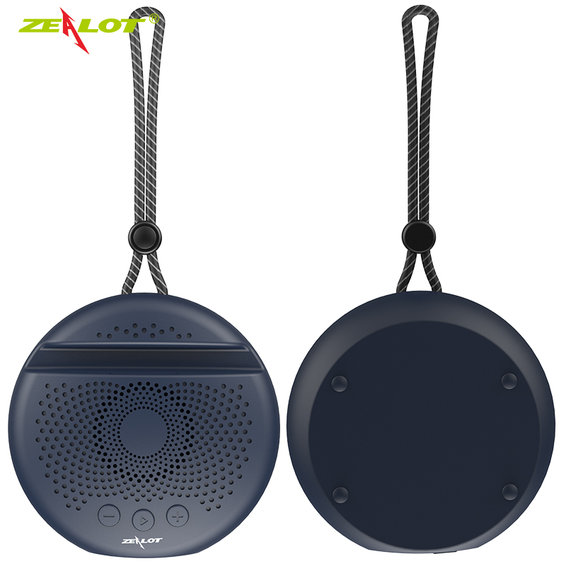 ZEALOT S24 Mini Altavoz Bluetooth al aire libre inalámbrico portátil lindo cordón redondo altavoces HiFi FM Radio titular de la tarjeta TF permitir