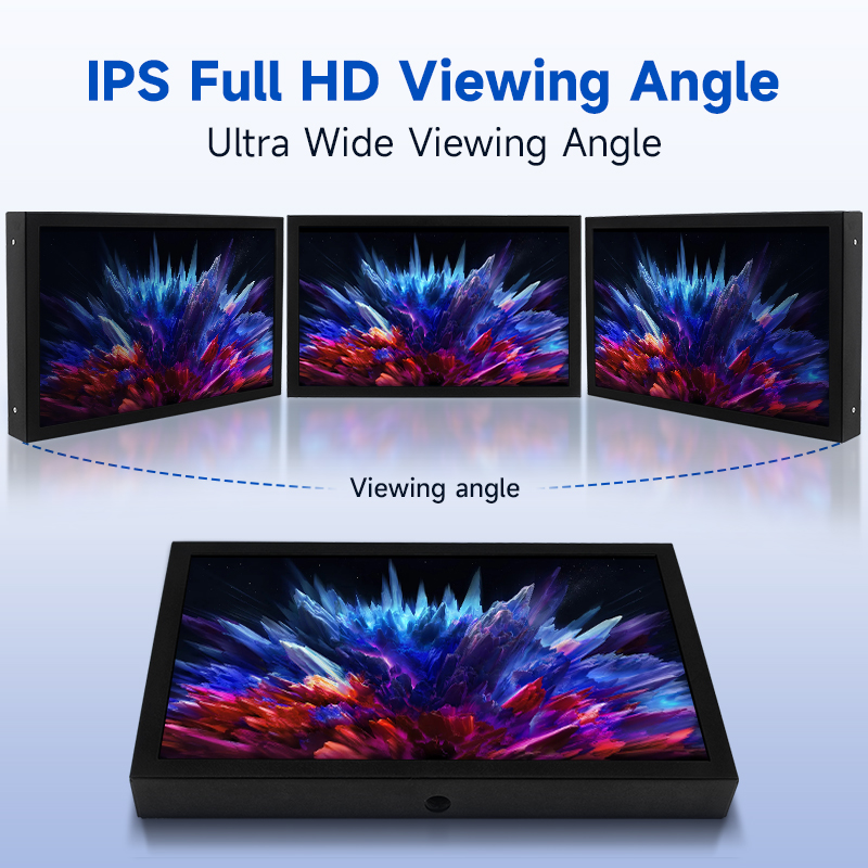 7 inch ips draagbaar scherm 1024 x 600 scherm hdmi-compatibel vga av-ingang dc type-c voeding voor pc laptop camera tv-box dvd lcd