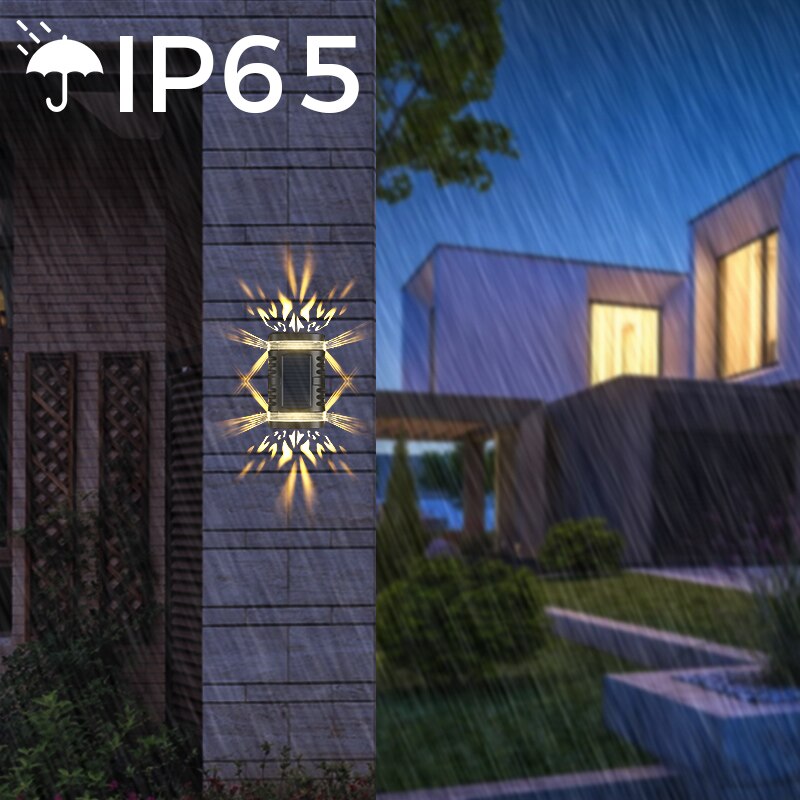 groß Größe Solar- LED draussen Mauer Lampe wasserdicht Garten Dekor hell Pro Balkon Hof Landschaft Straße Garten Mauer hell