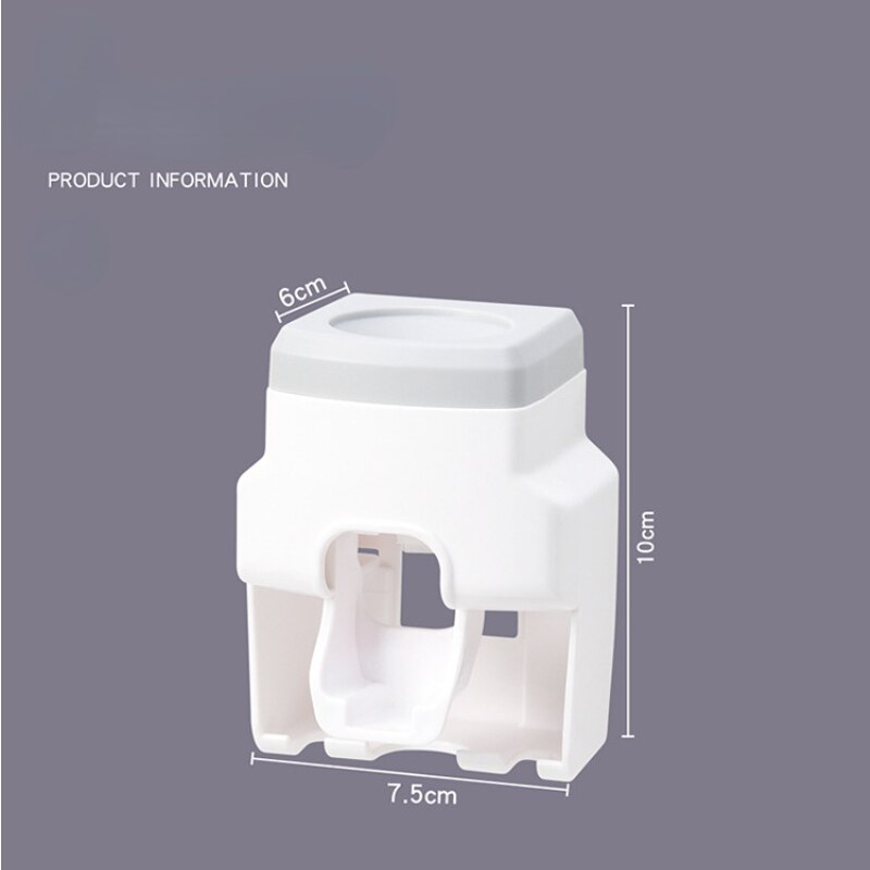Toothpaste Squeezer Toothbrush Holder Free Punch Wall Mounted Automatic Toothpaste Squeezer Set Bathroom Accessories