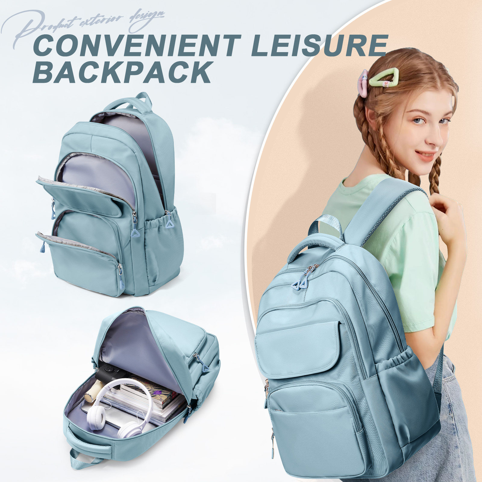 Hochschule Schule Laptop Rucksack, Teenager Mädchen reisen Rucksack freundlicher lässig Tages Rucksack, wasserdichte Mittels chul Tasche Jungen Mädchen