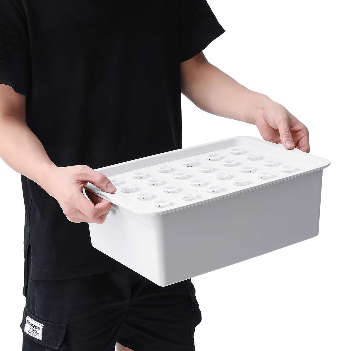 24 Holes Water Hydroponic Systems Kit 6 Holes Nursery Pots Soilless Cultivation Box Plant Seedling Grow Box Garden Tools 220V