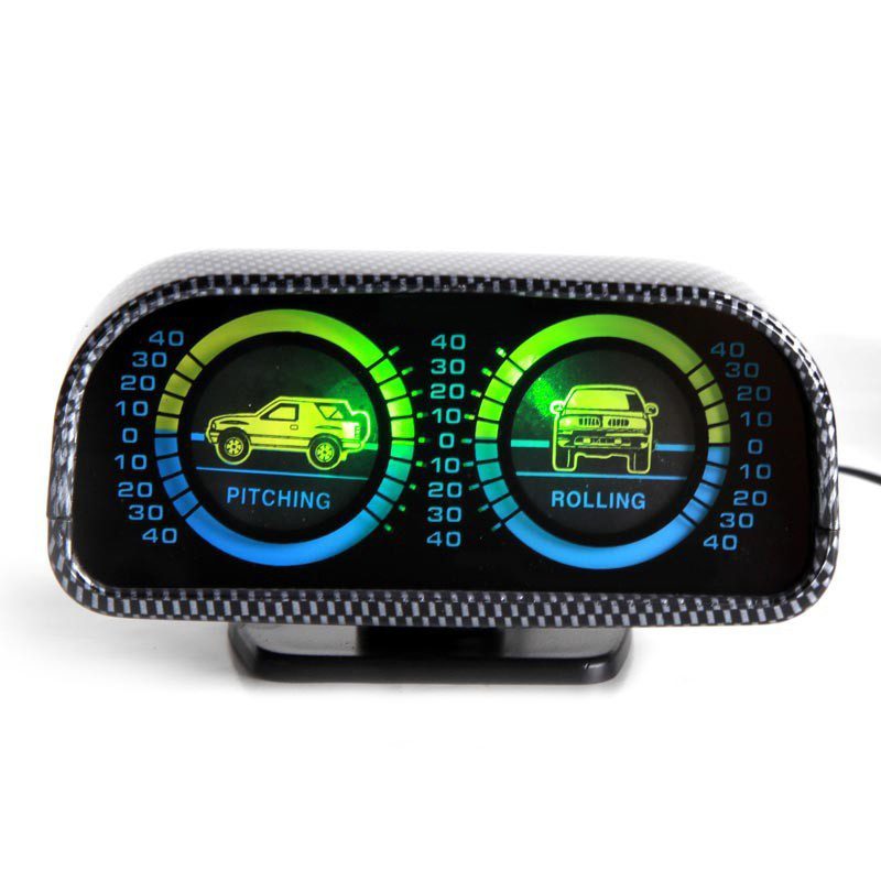 Hypersonic Car Auto Compass Balance Meter Slope Indicator Land Meter With LED Light For Off-Road Vehicle SUV Car Accessories