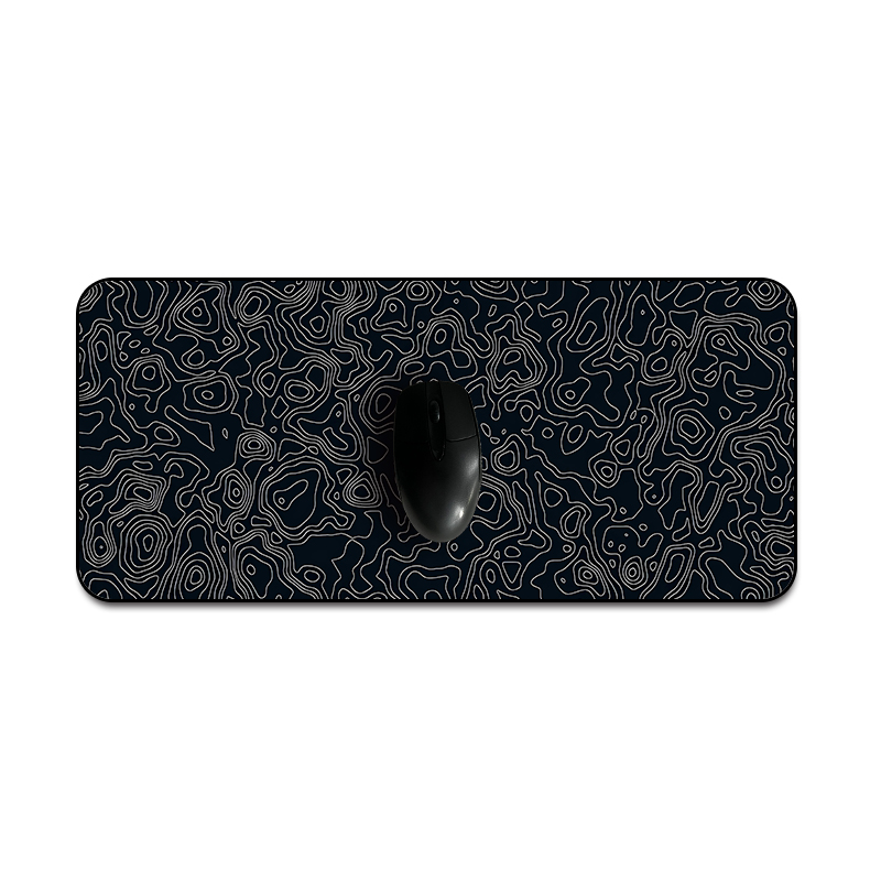White Black Mouse Pad XXL Deskmat Desk Protector Pad Locking Edge Computer Mat Xxl Mousepad 900x400 Extended rug Office Carpet: BROWN
