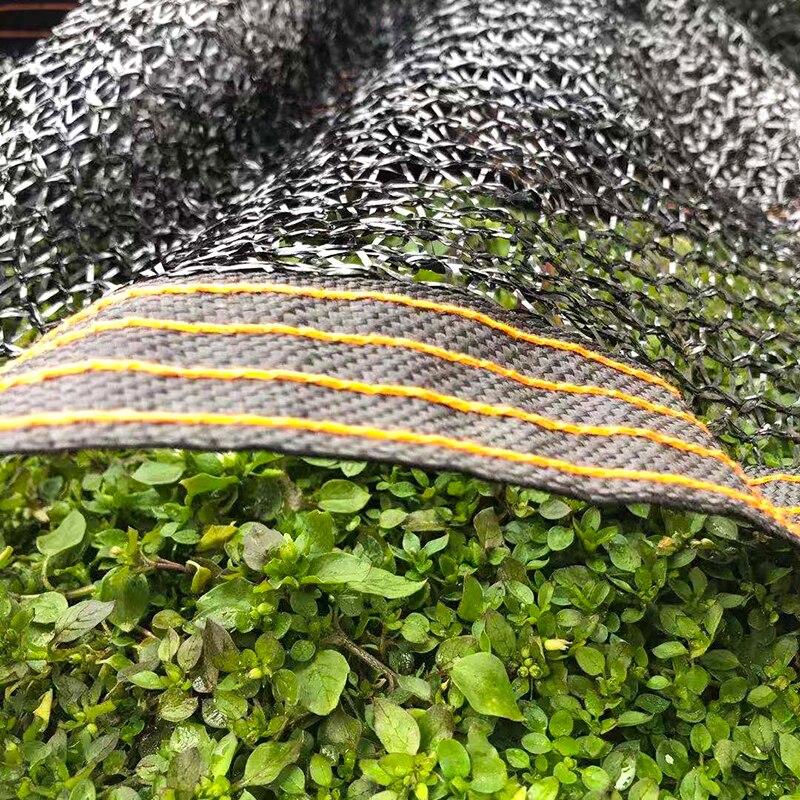 Black Sun Shade Net 38% Shading Rate Sun Shelter Home Garden Succulent Plants Awnings Free Rope