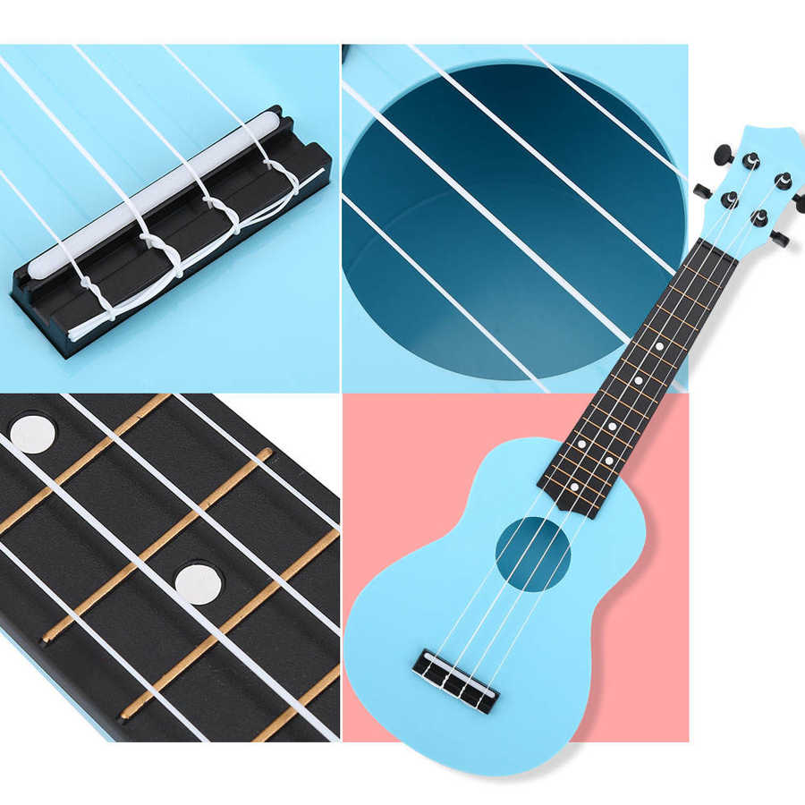 21 inch ukelele met 4 snaren, muziekinstrument voor beginnende studenten