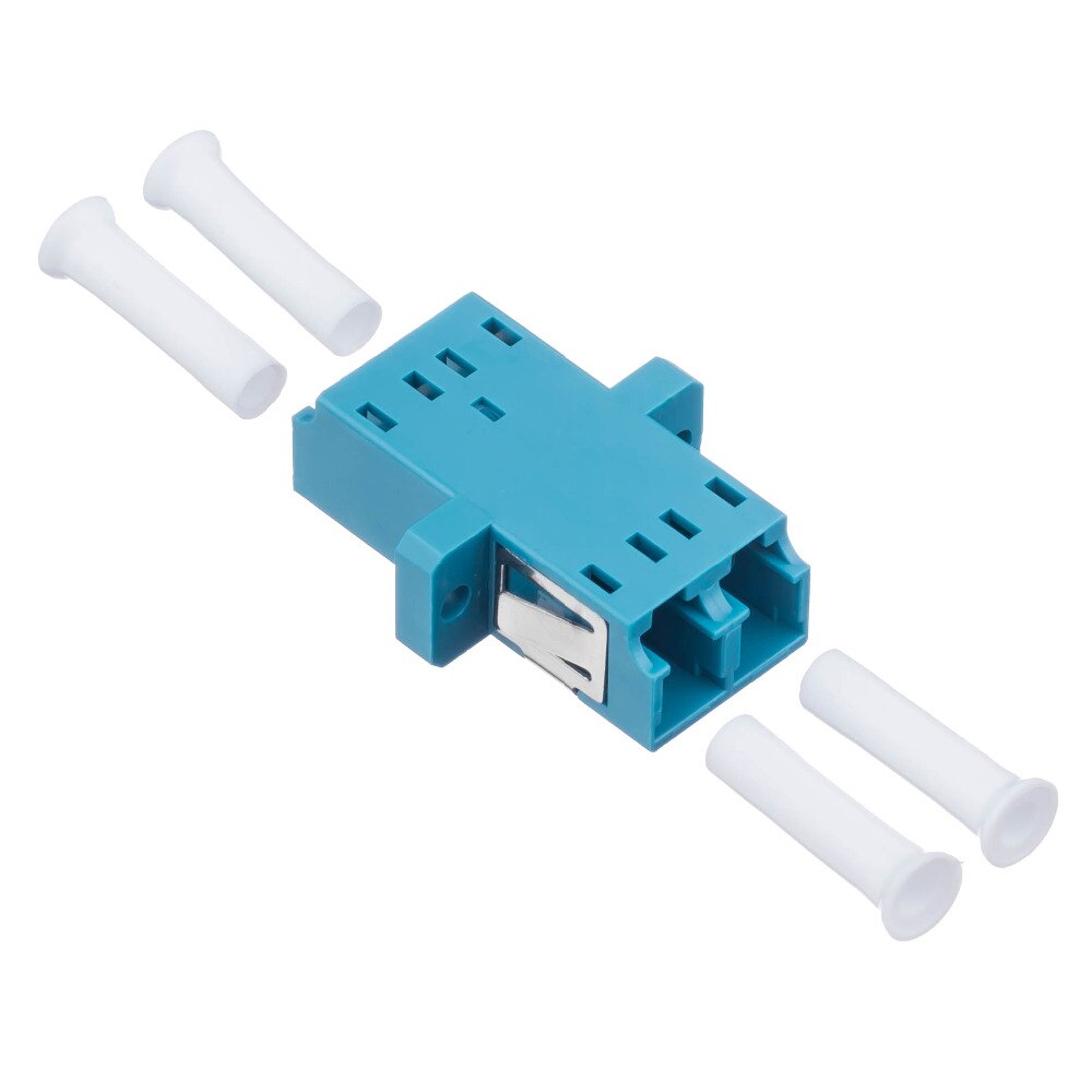 50 Stks/partij LC-LC Dx Sm Fiber Adapter Connector Duplex Lc Upc Flens Connector Ftth Glasvezel Adapter