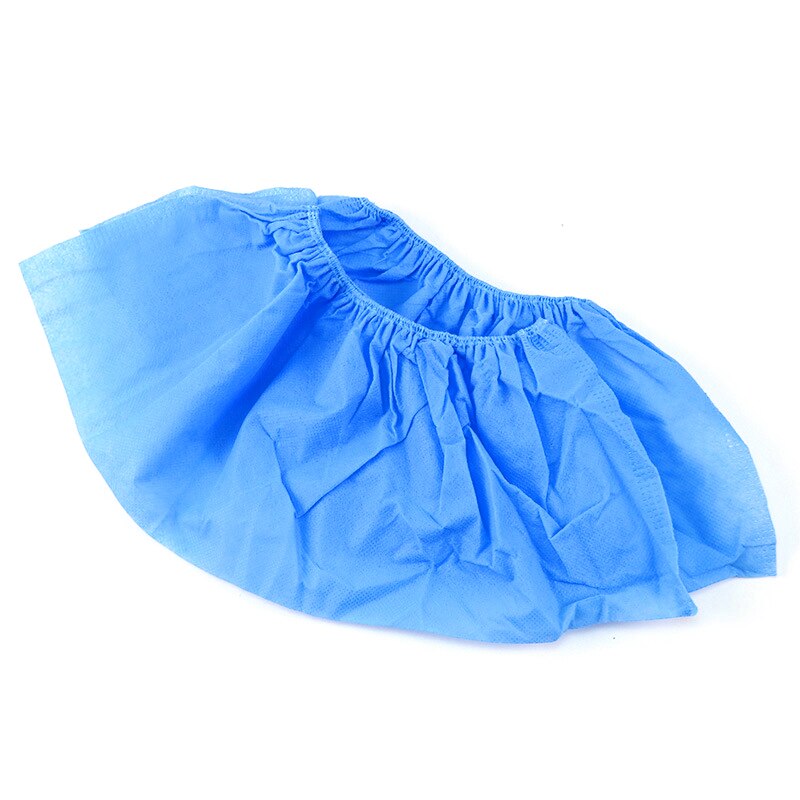 Copriscarpe monouso in tessuto non tessuto, 100 pezzi, antipolvere, antiscivolo, spessi, traspiranti, per uso domestico: Blu scuro