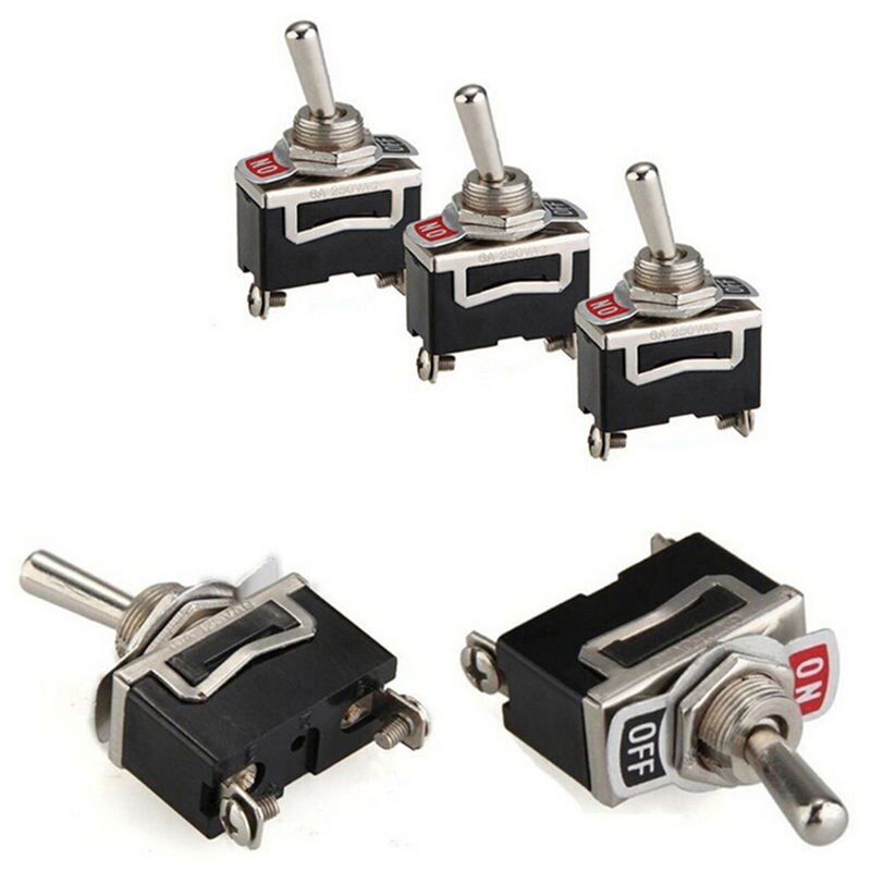 12V Heavy Duty Toggle Flick Switch ON/OFF Car Dash Light Metal SPST MDAU Switch