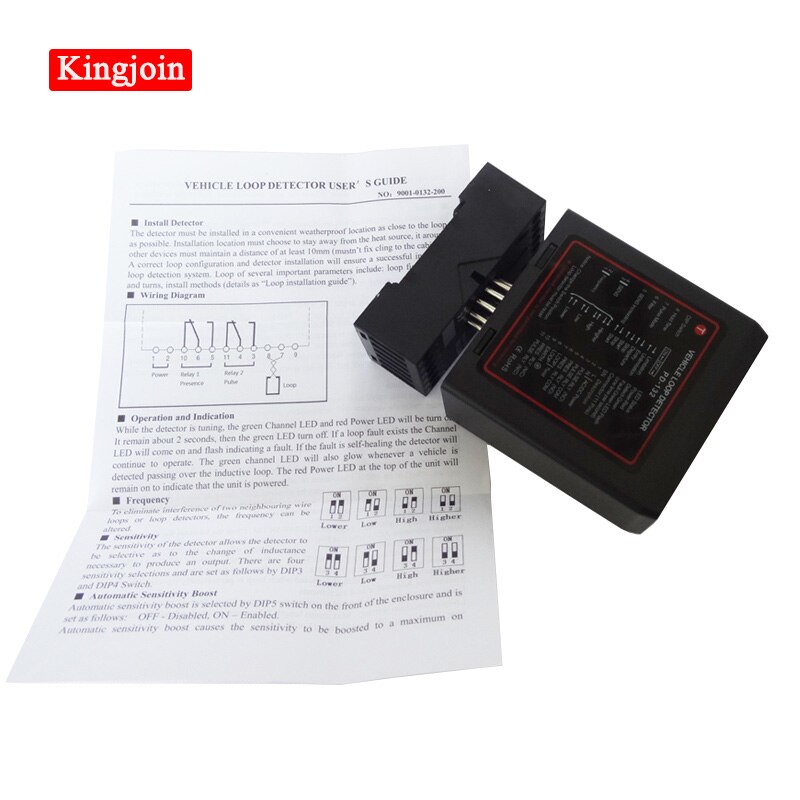 PD132 single-channel induction vehicle loop detector sensor for mayymule motor barrier door parking system vehicle loop detector