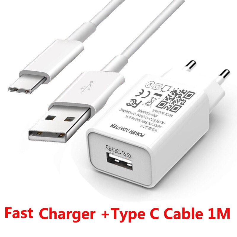 5V 3A USB Ladegerät Zauberstab Reise Schnelle Ladegerät Für Huawei P40 P30 Y9A Y7A Ehre 10X 9X lite 30 20 Profi Typ C Telefon Ladegerät Kabel: art C kabel ladegerät