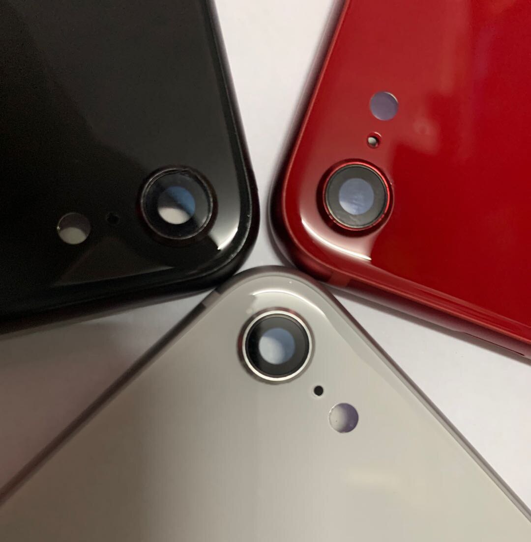 Dla iPhone SE 2020 OEM jakość powrót środkowa rama obudowa obudowa tylna pokrywa z tacą karty SIM czarny biały czerwony wymiana
