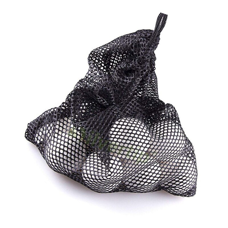 Golf tennis net taske udendørs sport nylon mesh pose golf hold op  to 45 bolde holder golfbolde opbevaring lukning træningshjælp