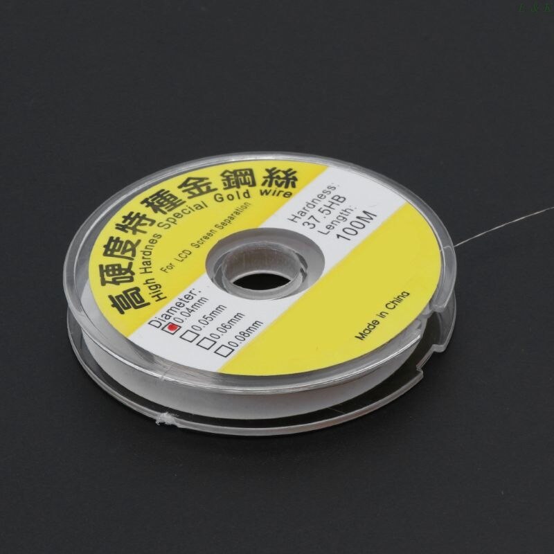 100 M Legering Goud Molybdeen Draad Snijden Lijn Lcd Scherm Separator Reparatie