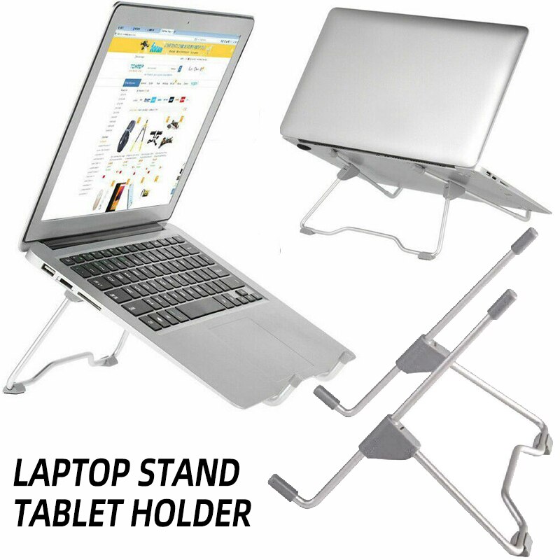 Universele Opvouwbare Aluminium Laptop Stand Folding Verstelbare Houder Rack Voor Notebook Tablet Onzichtbare Cooling Beugel Draagbare
