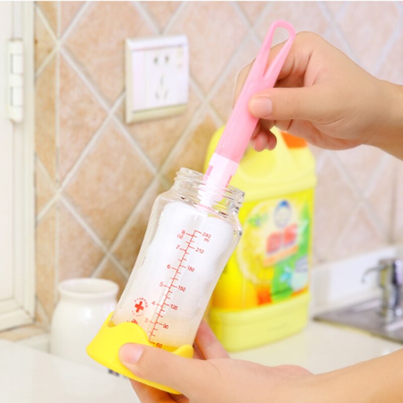 1Pcs Spons Schoonmaken Cup Borstel Lange Schacht Thermos Cup Borstel Water Fles Glas Cup Wassen Cleaner Tool Zuigfles borstels: Default Title