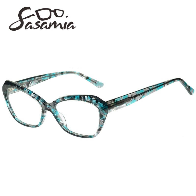 Sasamia kat briller stel dame briller dame brille stel demi briller optiske stel dekorative kvinde briller: A17702 c 4