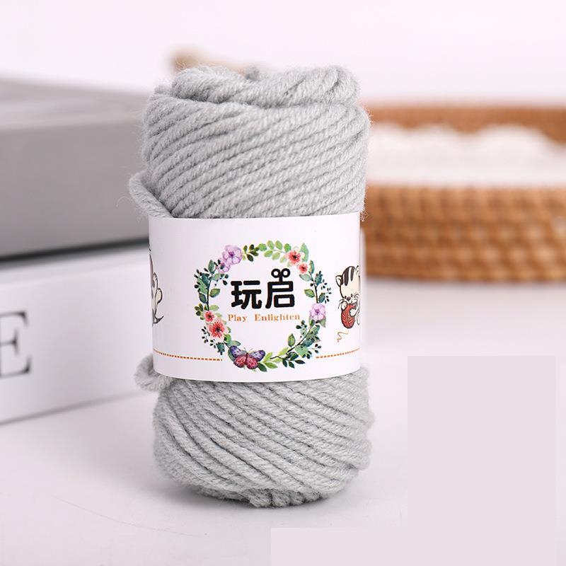 10G 5ply Cotton Knitting Wool Yarn Thick Fiber Yarn Velvet Yarn Hand Knitting Wool Crochet Yarn For DIY Sweate Hat Dolls