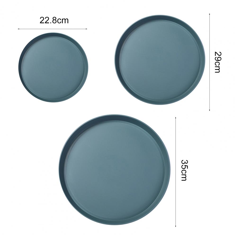 Shockproof Serving Tray Anti-deformed PP Coffee Tea Exquisite Fruit Tray for Living Room