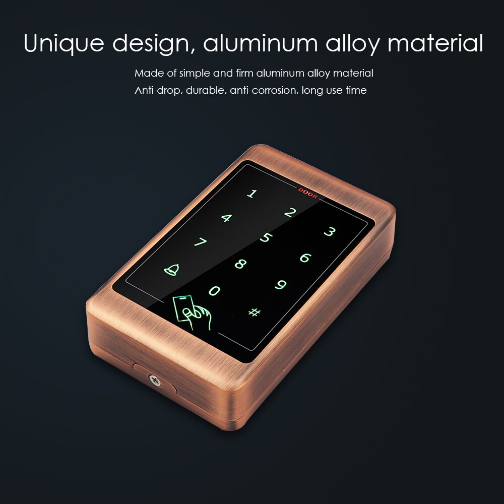 Waterproof touch keypad and metal case RFID Metal Access Control M04 Keypad Outdoor Door Opener Electronic Lock System 4000 user