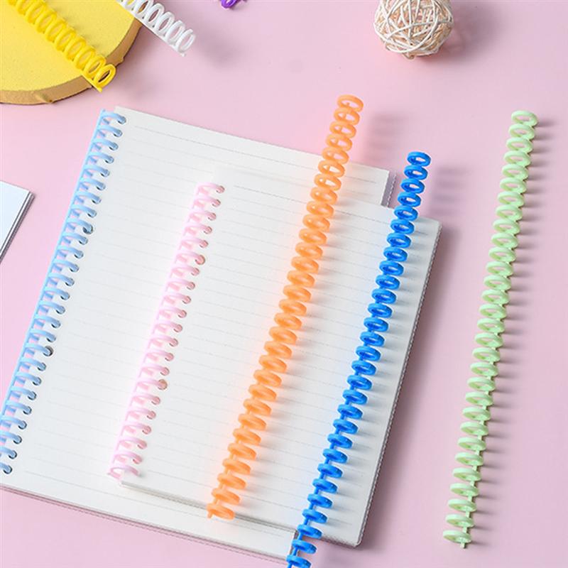 5Pcs Binding Spines Spirals Spiral Notebook Coils Comb Bindings (Random Color)