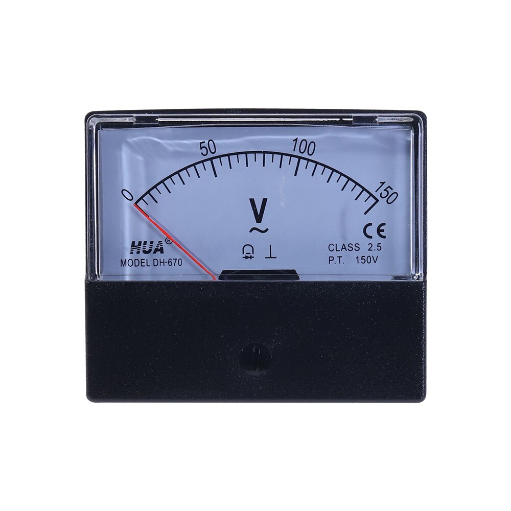 Ac Analoge Panel Volt Voltage Meter DH-670 Voltmeter Gauge 20V 150V 300V 500V Mechanische Voltmeter