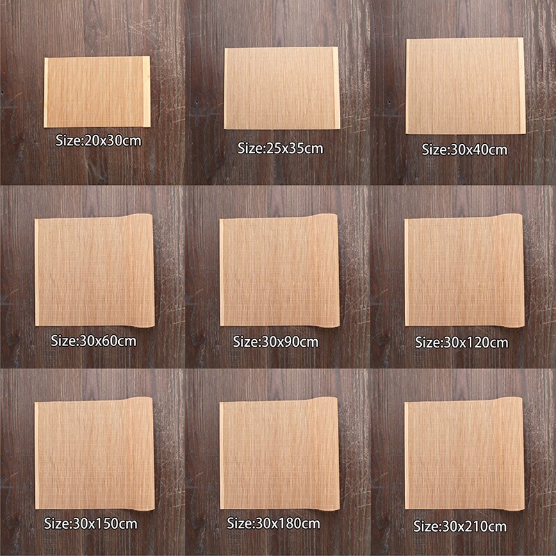 Natural Bamboo Table Mat Tea Dining Insulated Table Runner Japanese Style Natural Woven Placemat Coaster Cup Pad