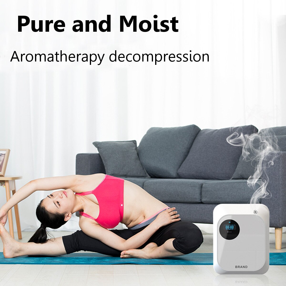 65ml Hotel Lobby Perfume Diffuser Machine Wall Mounted Aroma Nebulizer Air Purifier Scent Unit Dispenser Aroma System