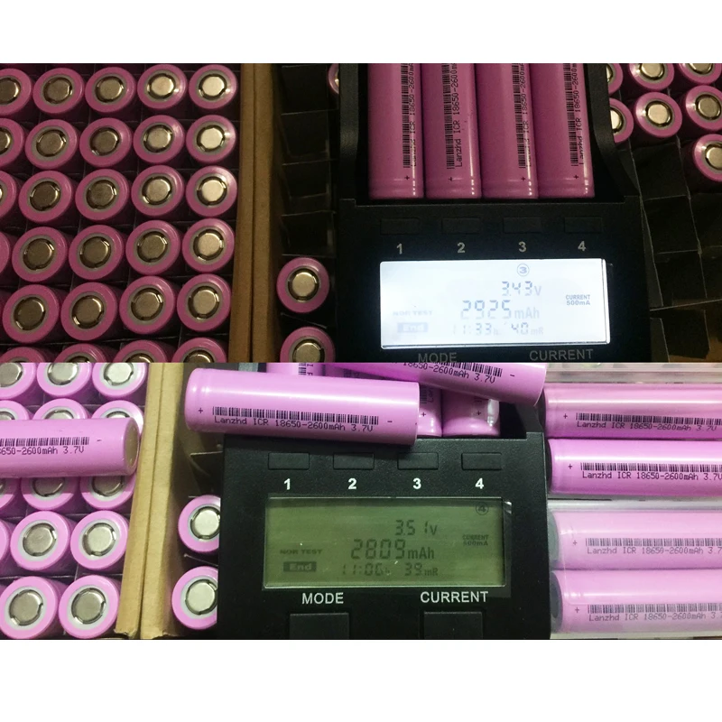 10 sztuk 3.7V bateria 18650 akumulatory 2600mAh bateria litowo-jonowa do latarki Laptop LED mobilny zasilacz