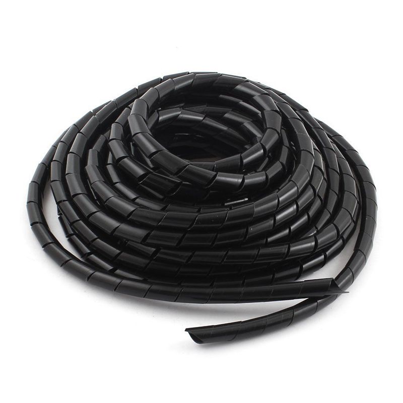 Polyethylen kabel spiral kabel ledning spiral tape 10mm wire organizer 9m: Default Title