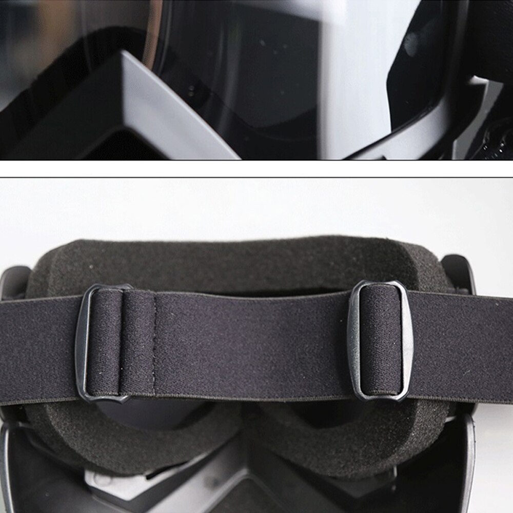 Motocross Sunglasses Snowmobile Skiing Glasses Windproof Detachable Motorcycle Goggles for Open Face Helmet Eyeware Cycling