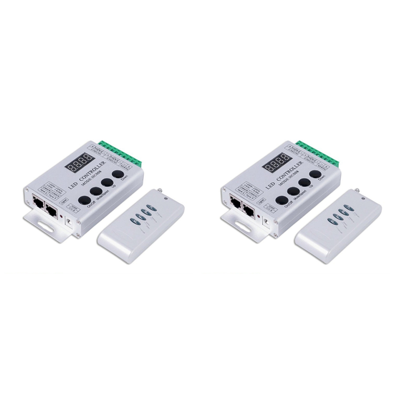 FORW-2X HC008 Programmable LED Controller 133 Effect Mode RF Control 2048 LED Pixel For WS2811 WS2812 RGB LED Strip Light: Default Title