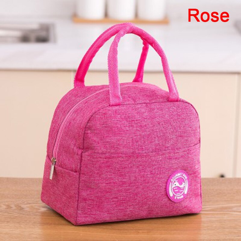Bento Pouch Dinner Container School Food Storage Bags Portable Lunch Bag Thermal Insulated Lunch Box Tote Fresh Cooler Handbag: 5
