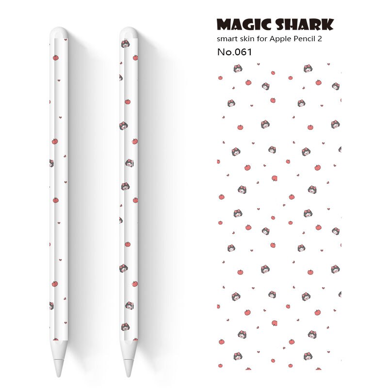 Magic Shark Cute Cartoon Rabbit Bear Ultra Thin 3M PVC Film Case Skin Tape Sticker for Apple Pencil 2 Stylus: 061