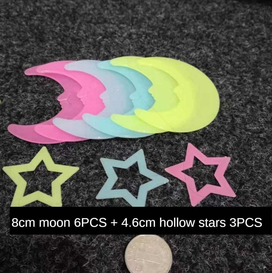 Luminous Stickers, Stars, Fluorescent Wall Stickers, Bedroom Starry Sky Self-adhesive 3D Stickers: Type 11