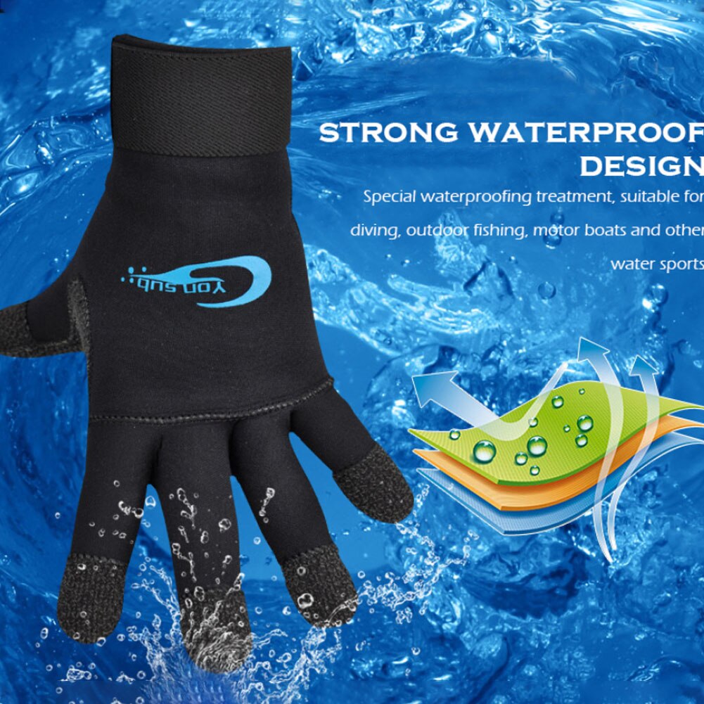 1 paire réglable hommes femmes équipement surf 3mm antidérapant natation nautisme plongée gants plongée en apnée Anti rayure pêche