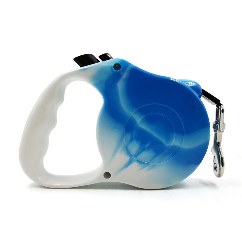 3/5M Durable Dog Leash Automatic Retractable Nylon Dog Cat Lead Extending Puppy Walking Running Lead Roulette For Dogs: blue-2 / 3m