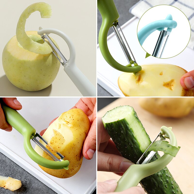 affilato Frutta Verdura pelapatate PP in Acciaio Inox di Patate carota Veloce ananas Arancione Zesters Strumenti peeling gadget Da Cucina