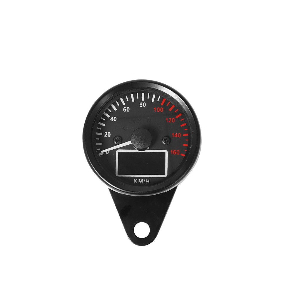 Velocímetro Digital para motocicleta, tacómetro de velocidad, odómetro LED, tacómetro impermeable, indicador Digital Universal: Negro