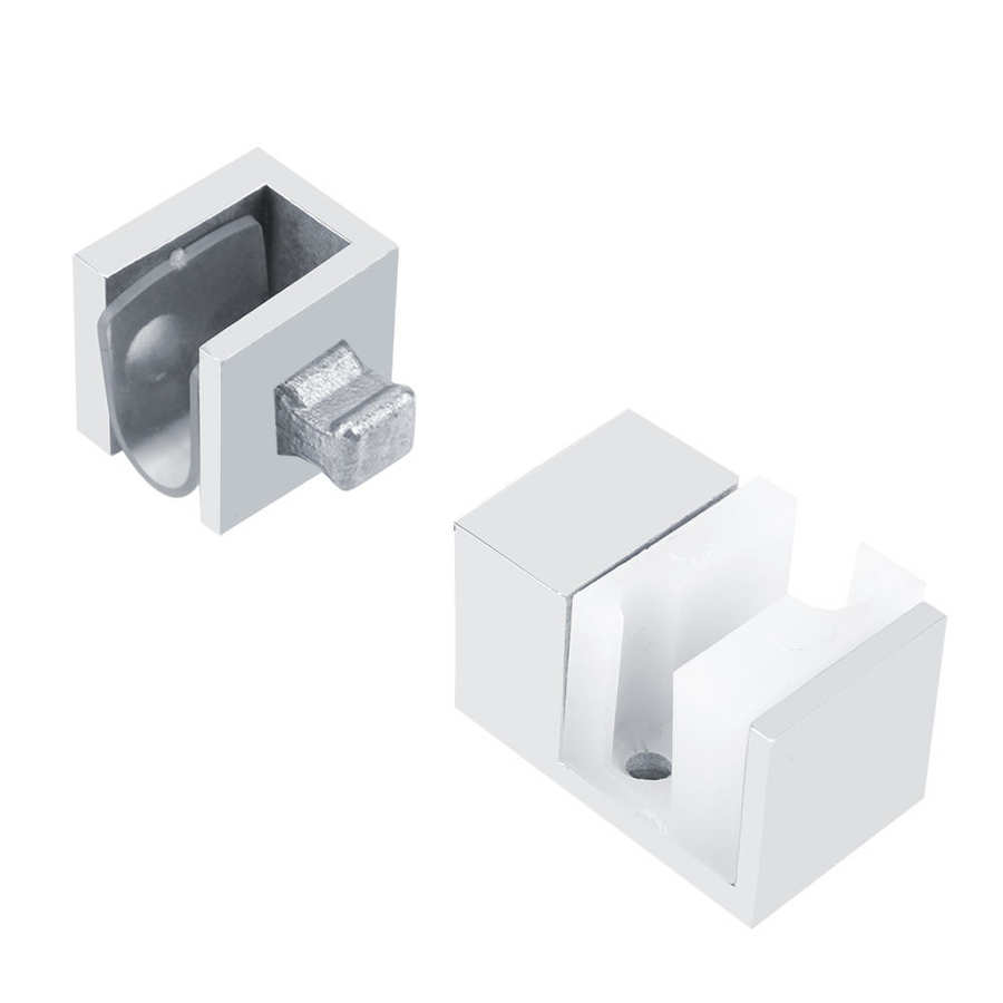 Stainless Steel Adjustable Anti-rust Sliding Door Bottom Guide Silver