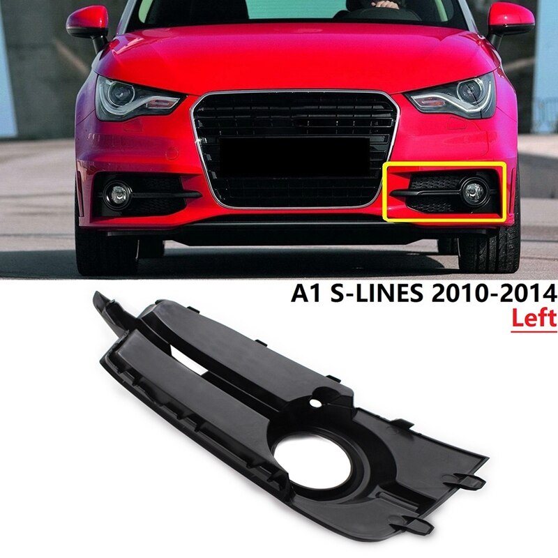 Auto Linksvoor Bumper Mistlamp Lamp Grill Honingraat Voor-A1 S-LINES 8X0807681B: Default Title