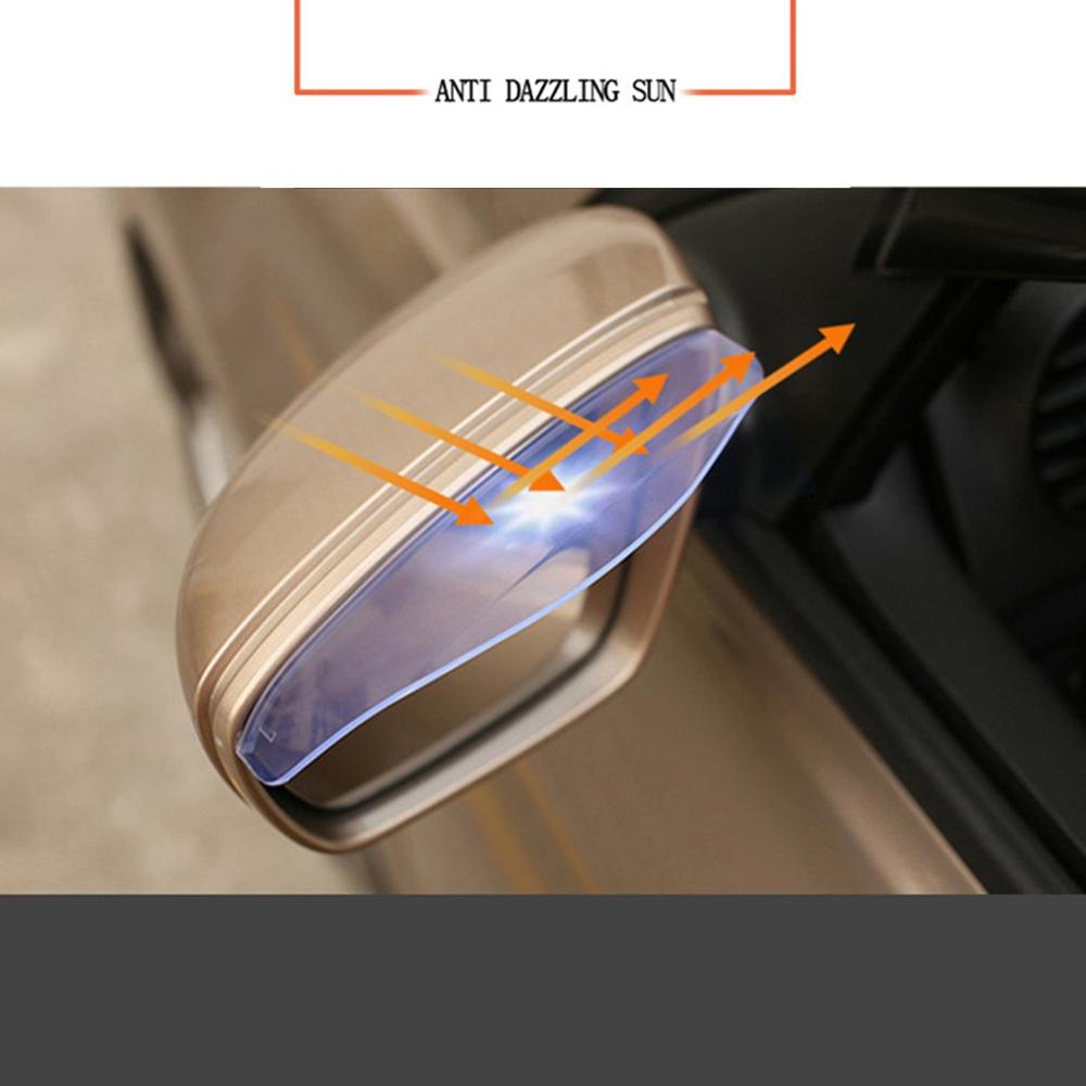 Auto achteruitkijkspiegel regen wenkbrauw auto met spiegel spiegel zonneklep auto vizier transparant 1 paar auto accessoires