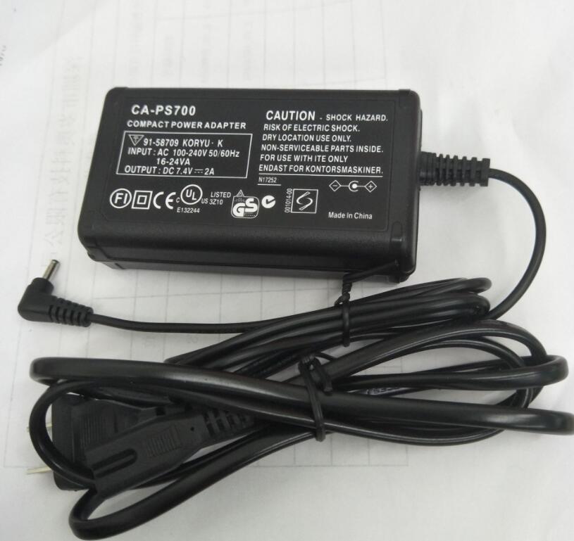 CA-PS700 7.4V AC Power charger Adapter supply for Canon PowerShot SX1 SX10 SX20 IS S1 S2 S3 S5 S80 S60 cameras CA PS700