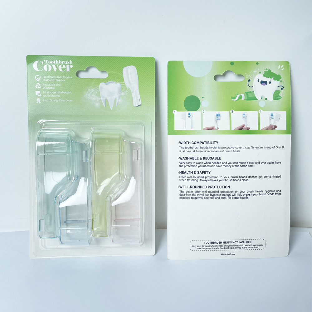 4-delig/pak opzetborstel beschermhoes voor Oral B Double Clean elektrische tandenborstel stofdichte beschermkap reisbenodigdheden