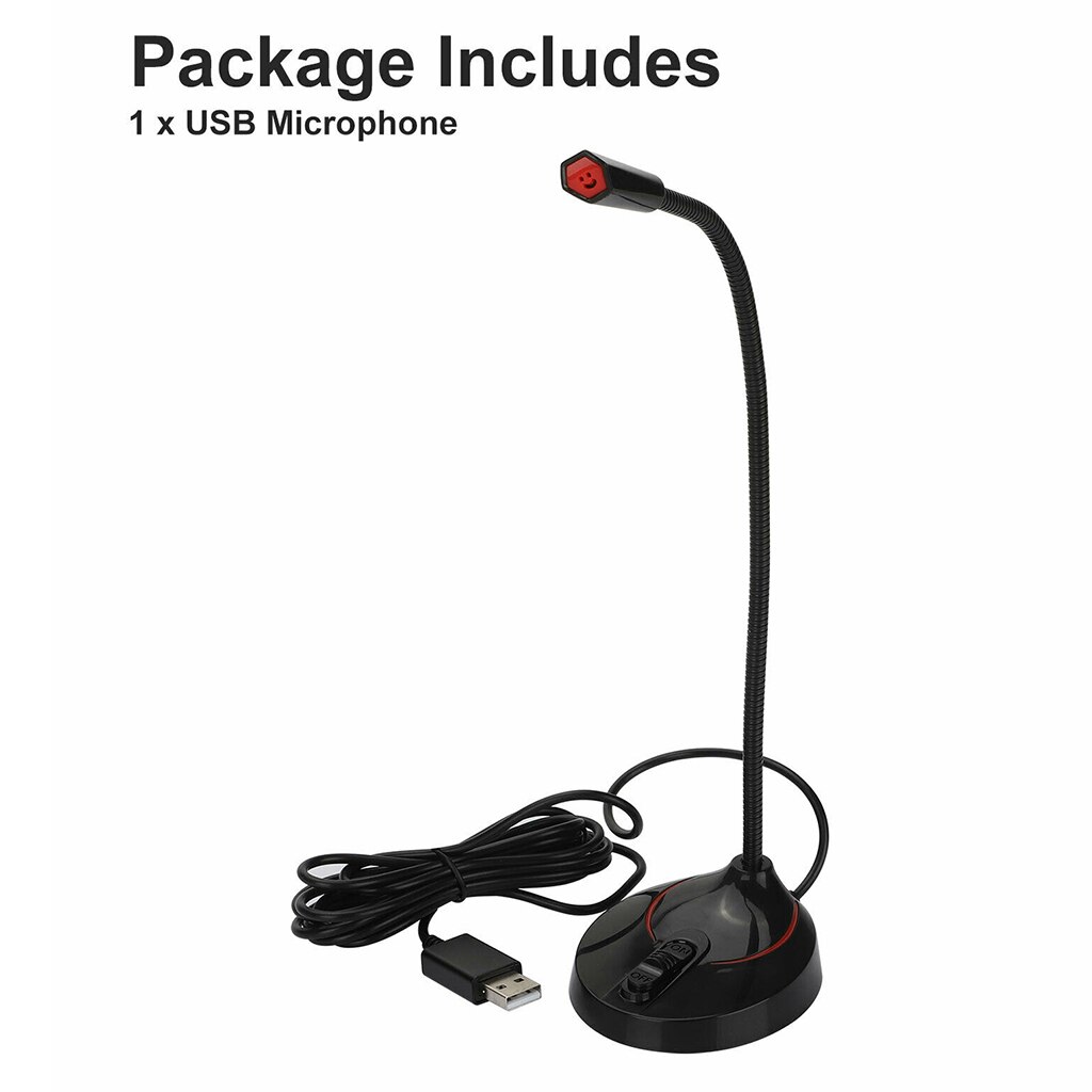 PC Microphone USB Computer Condenser Gaming Mic Plug & Play with Stand Holder Home Studio USB Computer Microphone Speakers