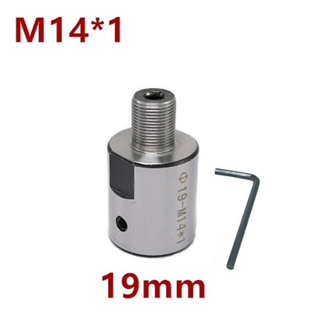 Mini Chuck 8-19mm M14 Adapter Connecting Rod Connector Bushing Tool Machinery Accessories Chuck For Lathe Bench: 19mm