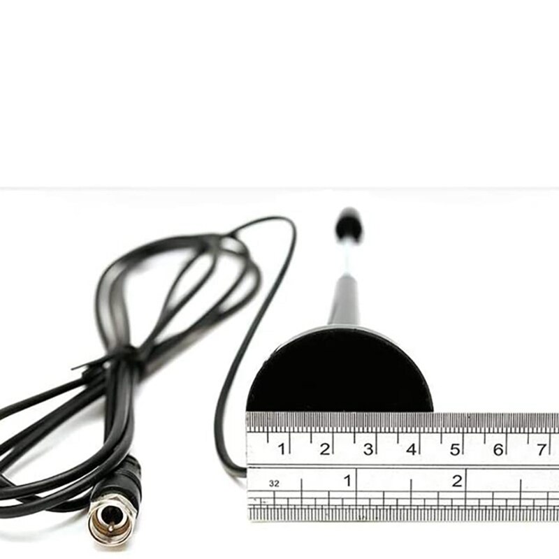 72-868Mhz Radio TV FM DTMB Antenna Telescopic 15Dbi High Gain Antenna with F Male Connector